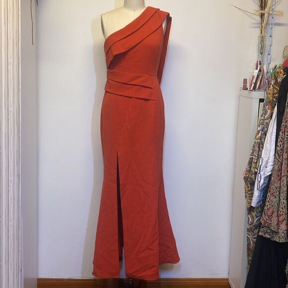 C/MEO COLLECTIVE Fragment Gown Red Womens - Picture 8 of 12